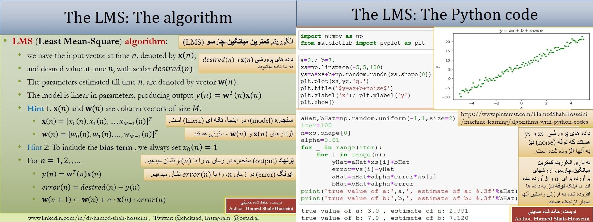 lms algorithm python